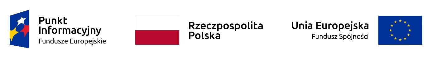 Grafika przedstawia logotyp Punktu Informacji Funduszy Europejskich oraz flagę Polski i Unii Europejskiej  